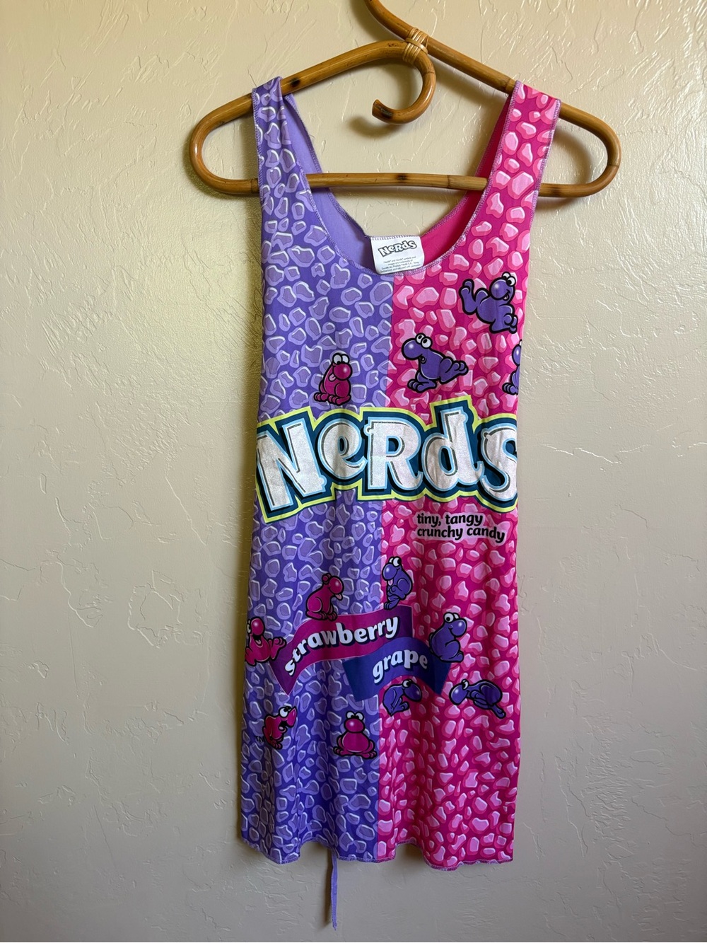 Nerds Candy Halloween Costume Mini Dress Pink Purple Women’s Sizes 4-10